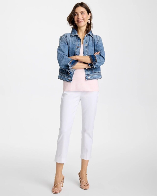 Brigitte Pull-On Cropped Pants - image 2
